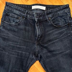 Dark Blue Express Super Skinny Jeans (31/30)